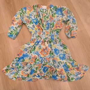 Misa Floral Spring Pastel Mini Dress Size XS